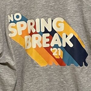 No Spring Break 2021 Washington University Gray Tee Size Medium